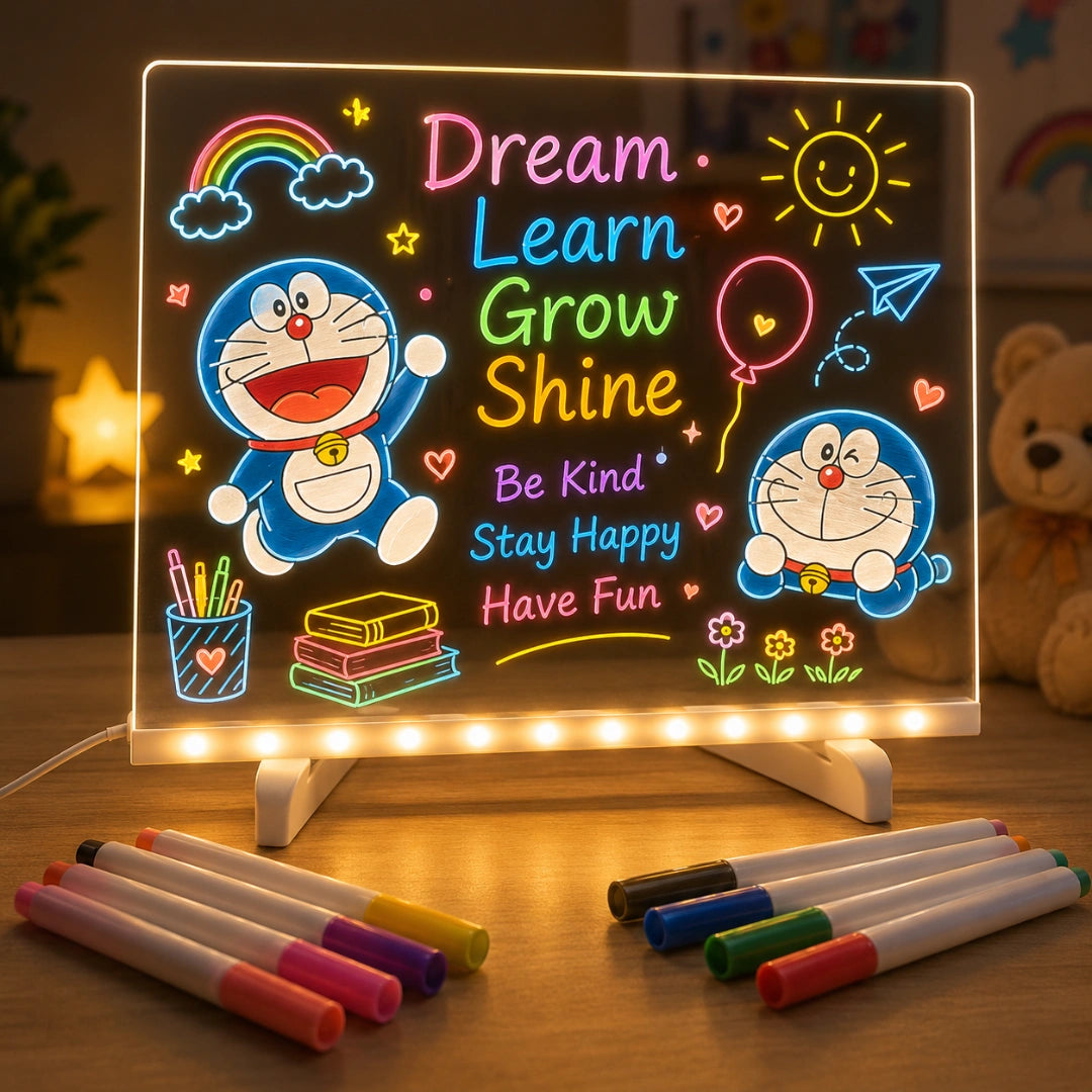 3D GlowBoard DIY LED Strachless Acrylic Writing Board