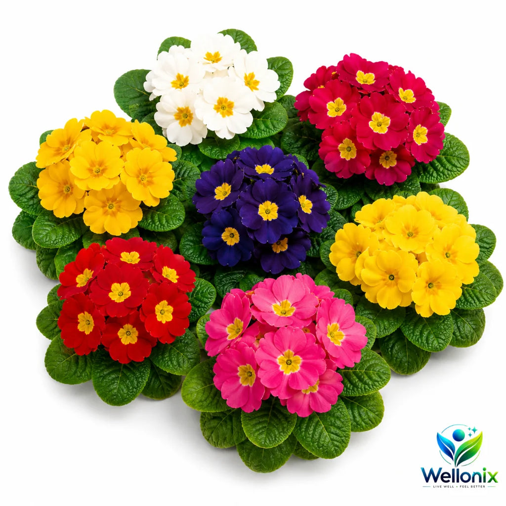 Premium Primrose Flower Seeds – Mixed Colors(200+ Seeds) | FREE Gardening Gift Included 🎁