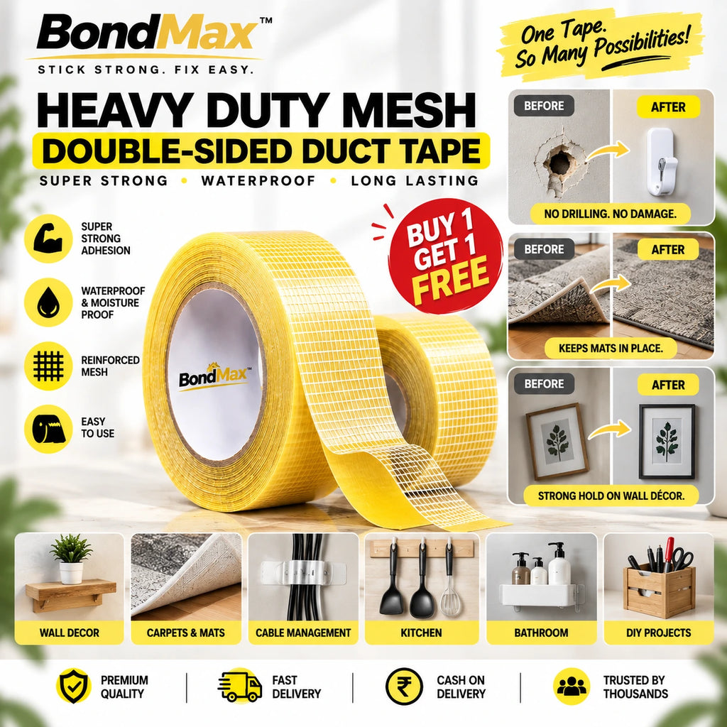 Double Sided Carpet Tape Heavy Duty 5 meter(Pack of 2)